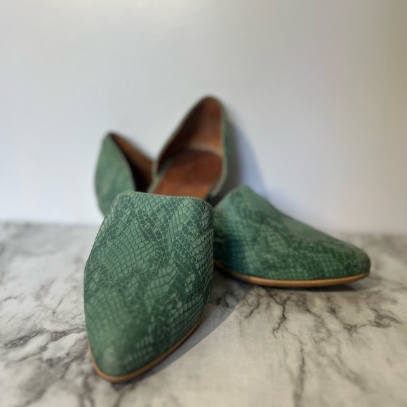 Sixtyseven Shoes - Sixty Seven Erin D’orsay  Leather Flat - Green sz 36 EU